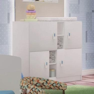 Imagem de Cômoda de Bebê 4 Portas Móveis Percasa