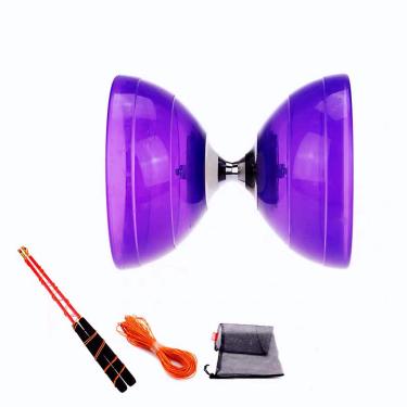 Imagem de Conjunto chinês Yoyo Diabolo dsjuggling Triple Bearing Purple
