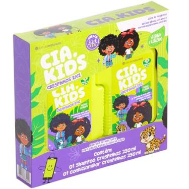 Imagem de Cia. da natureza, Kit Infantil, Shampoo e Condicionador, Para cabelos cacheados e crespos, Crespinho Raiz, Vegano, 2 X 250ml