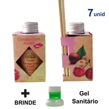 Imagem de Kit 7 Aromatizante de Ambiente 100ml Difusor Palito Vareta Marca Luz A