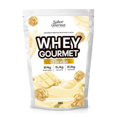 Imagem de Whey Gourmet Delicious 2Kg, Deliciosos Sabores, Chocolate Branco Trufado