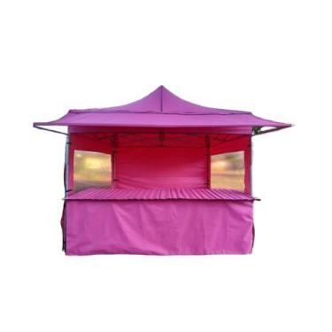 Imagem de Kit Tenda para Feirante 3x3 Nylon - Goiania Tendas, rosa