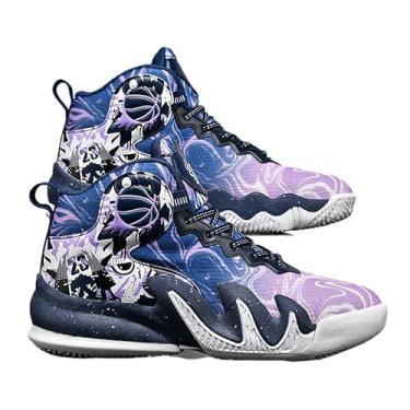 Imagem de Bolognifi Tênis de basquete unissex para corrida, competições, treinamento, tênis, calçados esportivos presente(Black,44 BR)