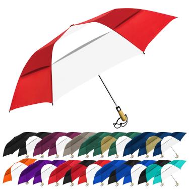 Imagem de Guarda-chuva de golfe The Little Giant ventilado à prova de vento, grande, 147 cm, automático, dobrável, guarda-chuva, portátil, resistente, de fibra de vidro, guarda-chuva de golfe grande com alça de