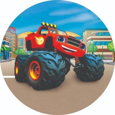 Imagem de Painel Redondo 3D Sublimado Blaze Monster Frd-2923