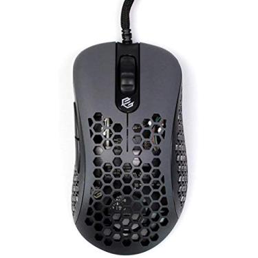 Imagem de Mouse para jogos Gwolves Skoll SKL 2020 Edição 65 g ultra leve design de colmeia com fio RGB até 12000 DPI (preto)