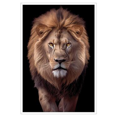 Imagem de Quadro Decorativo Leão Judá Sala Quart Moldura Cxalta 100x66 Título Moldura Branca