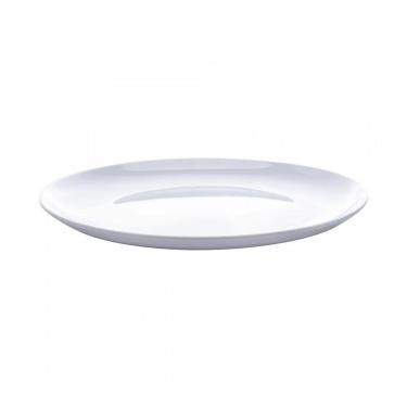 Imagem de Jogo 10 Pratos Rasos 25,5cm Milão Branco Plástico Melamina Lyor