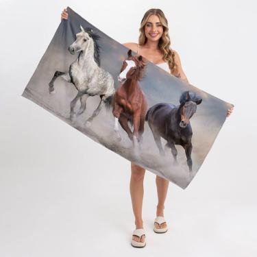 Imagem de Toalha De Praia Corrida De Cavalos