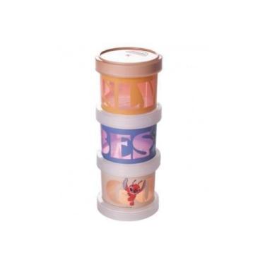 Imagem de Potes Empilháveis Porta Leite Em Pó Lancheira Bebê Infantil - Plasutil