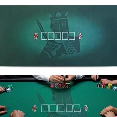 Imagem de Luckin Sports Mesa De Feltro Oval Texas Hold'Em E Blackjack 21, 108 X 56 Polegadas, Com Design King Size, Acomoda Confortavelmente Até 10 Jogadores, À Prova D'Água Portátil