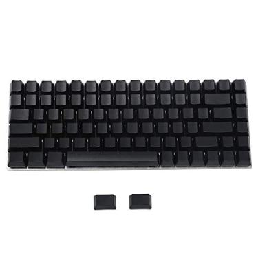 Imagem de YMDK Conjunto De Teclas Em Branco E Preto Dolch Pbt 84, 68 64, Perfil Oem, Para Teclado Mecânico Mx Keychron K2 K6 Keycool Tada68 Yd64 (Preto)