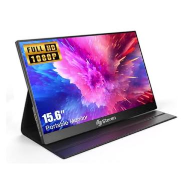 Imagem de STEREN Monitor Hdr Portátil De 16" Para Laptops, Tela Full Hd Com Usb-C, Hdmi E Design Ultrafino