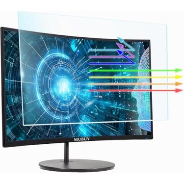 Imagem de MUBUY-GOL Protetor De Tela Antirreflexo Luz Azul 22" Para Dell/Hp/Acer/Viewsonic/Asus/Aoc/Samsung/Sceptre/Lg, Monitor Diagonal 16:10 Padrão/Curvo E Sensível Ao Toque, Proteção Os Olhos (18,7" X 11,7