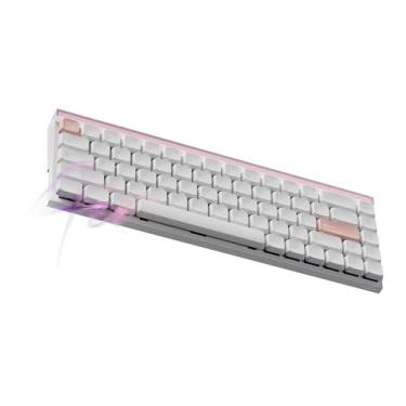 Imagem de MelGeek Teclado Com Fio Made68 Air, Interruptor Magnético De Efeito Hall, Perfil Baixo Para Jogos, 65% Compacto, Gatilho Rápido, Hot-Swappable, Toque Encaixe Rgb E Atuação Ajustável, Personalizado O