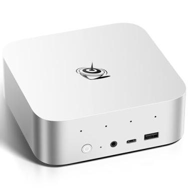 Imagem de Beelink Mini PC SER9 Pro, AMD Ryzen AI 9 HX370 (12C/24T, 5.1GHz), 32G LPDDR5X 8000MHz 1TB PCIe4.0, Radeon 890M 16 núcleos 2900MHz computador para jogos, triplo 4K @240Hz, USB4/DP/HDMI/2,5G LAN, AI