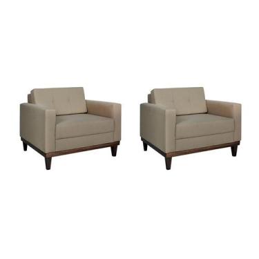 Imagem de Conjunto com 2 Poltronas Living I Bege - Mobly