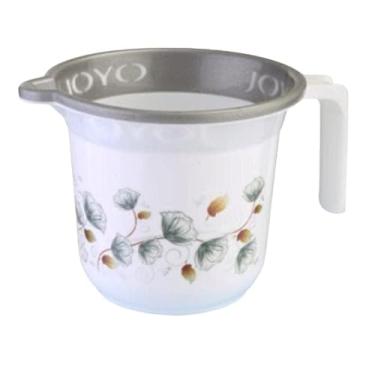 Imagem de Cosletic Caneca de banho leve impressa de plástico, capacidade de 1 litro, caneca de banheiro e acampamento para acessório de banheiro (embalagem com 1 cor sortida)