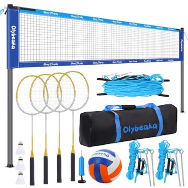 Imagem de Olybeaka Conjunto combo de vôlei e badminton resistente (azul)