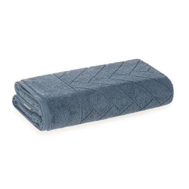 Imagem de Toalha de Rosto Fio Penteado 100% Algodão Aspen - Karsten, Azul Sereno