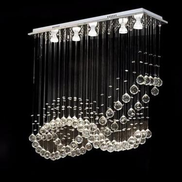 Imagem de Lustre Para Sala,quarto,hall,sala De Jantar, Cozinha Em Cristal K9 Base 20x70 90cm