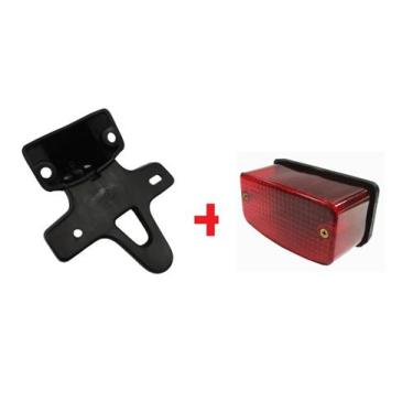 Imagem de Suporte Placa Xl 125 Duty Xl 250 Xlx 250 Com Lanterna - Valplas/Plasbo