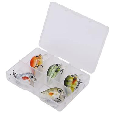Imagem de aqxreight 5 PCS Mini -Pesca Iscas de Pesca Kit de Iscas Duras de Pesca Com Caixa para água do Mar e Tipo d'água Fresca 2 o Vívido 3 Dimensio Mini -Pesca de Flauta de Pesca (5pcs (estilo três))