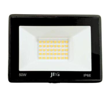 Imagem de Refletor LED JNG 50W Luz Amarela 3000K IP66 Bivolt para Áreas Externas
