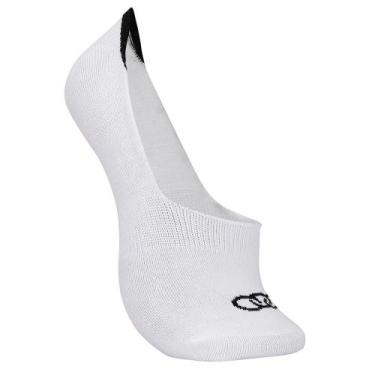 Imagem de Meia Cano Ultra Invisível Olympikus Masculina, Branco, 39-44