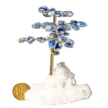 Imagem de Árvore Da Felicidade Quartzo Azul na Drusa Pedra Natural - CristaisdeC