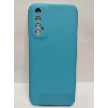 Imagem de Capa Capinha Case  Realme 7 Silicone Aveludada Protege Câmera Colorida