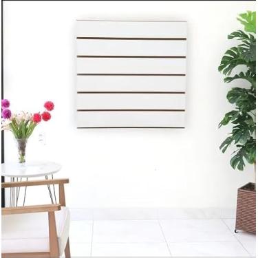 Imagem de Painel Canaletado em MDF Branco, 60x60cm, Expositor