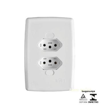 Imagem de CJ 2 Tom Fixa Emb Bip 2P+T 10a 250v - Safira - ILUMI