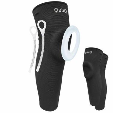 Imagem de Joelheira Caneleira Longa Compressão Silicone Metal (P) - Quiiq