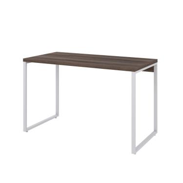 Imagem de Mesa Kuadra Office 120x60x75cm Nogal/Est.branca