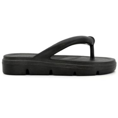 Imagem de Chinelo Usaflex Casual Poofy Plataforma Eva Feminino, Preto, 36