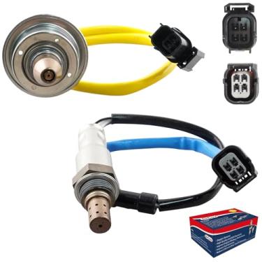 Imagem de DrCax 2 peças 234-9118 234-4574 Sensor de oxigênio O2 Upstream downstream Relação de combustível de ar aquecido compatível com Honda CR-V Crosstour Civic 2012-2015 Acura ILX 2.4L L4 Substitui