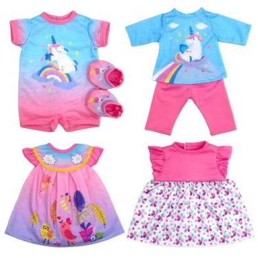 Imagem de Conjunto de roupas de boneca ECORELF para bonecas de 33 a 41 cm com ro