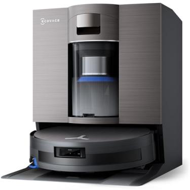 Imagem de ECOVACS Aspirador e esfregão robô OmniCyclone DEEBOT X11, carregamento PowerBoost, esfregão automático instantâneo OZMO Roller 2.0, sucção de jato de 19.500Pa, estação OmniCyclone sem bolsa, navegação