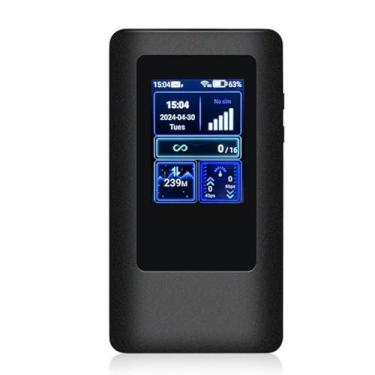 Imagem de VBESTLIFE Router Wi -Fi Portátil 5G Com Slot para Cartão SIM, 2,4 GHz e 5GHz Banda Dupla Sem Fio Hotspot Móvel Com Tela de Exibição, 1200Mbps, 4200mAh