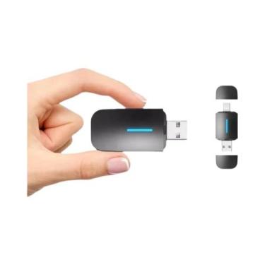 Imagem de Adaptador Mini AI Box Universal 2 Em 1 Carplay Android Auto Sem Fio Pl