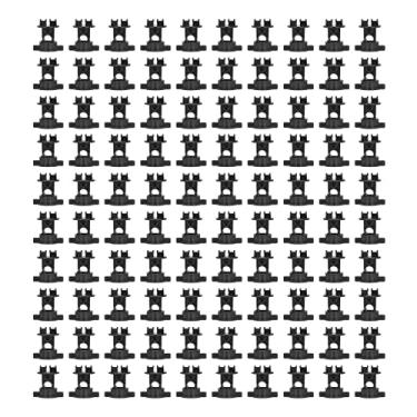 Imagem de HEEPDD Isoladores de Cerca Tipo Parafuso, ABS Preto, 100 Peças, 55 x 48mm, à Prova de Chuva, para Cerca Elétrica Agrícola e de Jardim