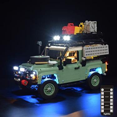 Imagem de LightGo LED Lighting Kit Designed for Land Rover Classic Defender 90 Compatible with Lego 10317 Building Set - Not Include Model (Remote Version)