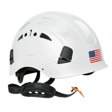 Imagem de Capacete de segurança Aolamegs Vented Hard Hat White Carbon Fiber