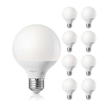 Imagem de Lâmpadas LED Globe EDISHINE G25 5W 2700K E26, pacote com 8 unidades CR