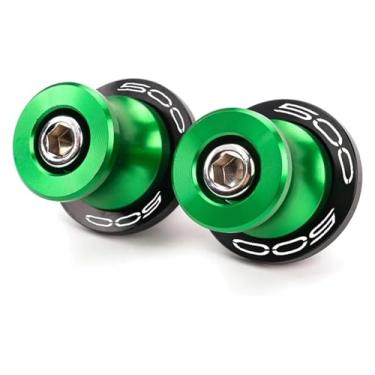 Imagem de BYYINGSUS Parafusos de suporte M8 de alumínio para motocicletas deslizantes compatíveis com Z400 Z500 Z 400 500 Ninja400 Ninja500 SE 2019-2024 2023 (Verde-500)