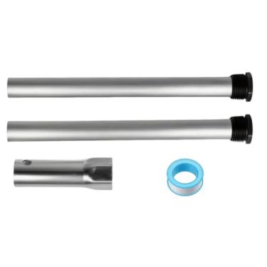 Imagem de Greatshow 2 unidades de haste de ânodo do aquecedor de água RV rosca NPT de 3/10.2 cm de substituição para aquecedor de água suburbano RV, com uma fita PTFE e uma manga