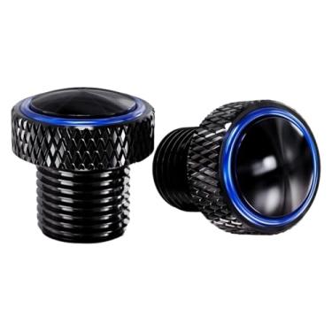 Imagem de BYYINGSUS Chaveiro de motocicleta Parafuso de tampa do furo do espelho traseiro compatível com CB650R CB650F CB500F CB500X CB1000R Cb400 CB600F CB 650R (Blue-nologo)