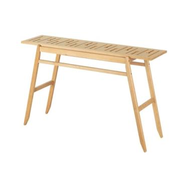 Imagem de Aparador de Madeira Tulum 136x41 cm – Design Moderno com Acabamento Natural para Sala de Estar, Jantar ou Hall de Entrada