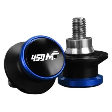 Imagem de Compatível com 450MT 450 MT 2024 2025 2026 acessórios de motocicleta CNC alumínio bobinas deslizantes de braço oscilante 10 mm 450 mt 450 Mt (azul M10)